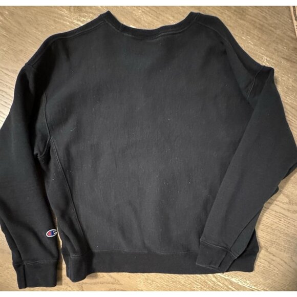 Champion Reverse Weave Crewneck Sweatshirt Black XL Skater Punk Goth Emo Y2K 90s - Picture 5 of 7